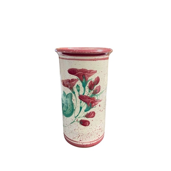 Vtg ROBERT FISHMAN
POTTERY Rhode Island Vase Wine Jacket Calla Lily Signed - Picture 2 of 13